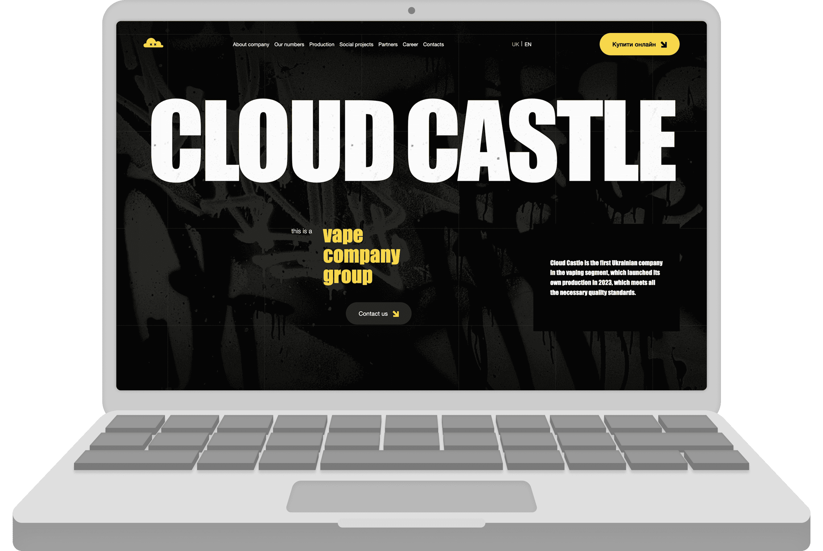 Cloud Castle — Landing Page for a Premium Vaping Market