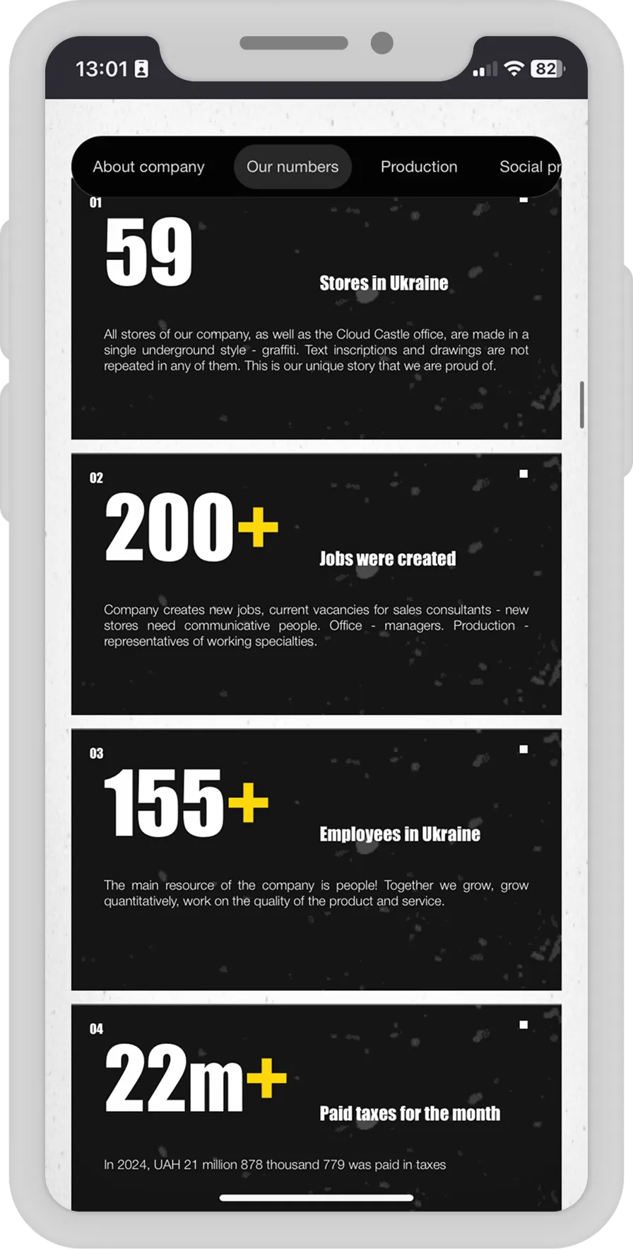 Cloud Castle — landing page dla rynku premium e-papierosów — ekran 1